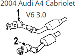 AUDI  A4 CABRIOLET año 2004|2005|2006 motor V6 CIL. vol. De desplazamiento 3.2L
