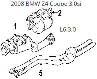 BMW Z4 COUPE 3.0Si año 2007|2008|2009 motor L6 CIL. vol. De desplazamiento 3.0L