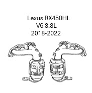 LEXUS  RX450HL año 2018|2019|2020|2021|2022 motor V6 CIL. vol. De desplazamiento 3.5L