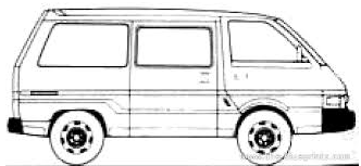 NISSAN   ICHI VAN año 1993|1994 motor L4 CIL. vol. De desplazamiento 2.4L