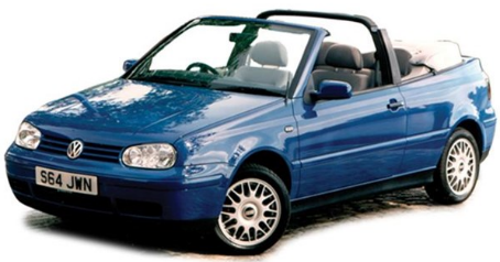 VW  GOLF A3 GL CABRIOLET año 1993|1994|1995|1996|1997|1998|1999 motor L4 CIL. vol. De desplazamiento 2.0L